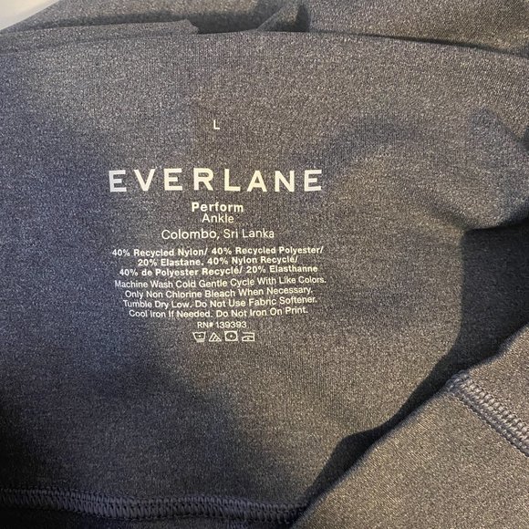 Everlane The Perform Legging Gray Lounge Basic Ankle 7/8 High Waist Large - Picture 9 of 11
